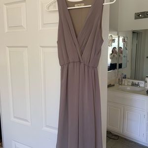 Taupe cocktail dress